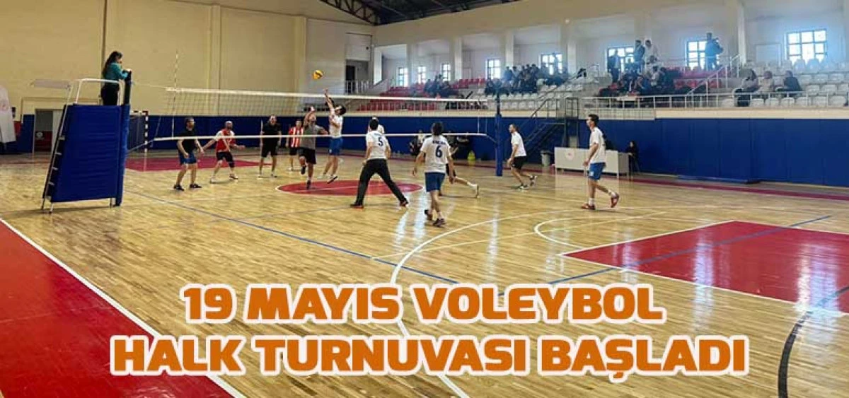 19 Mayıs Voleybol Halk Turnuvası Başladı