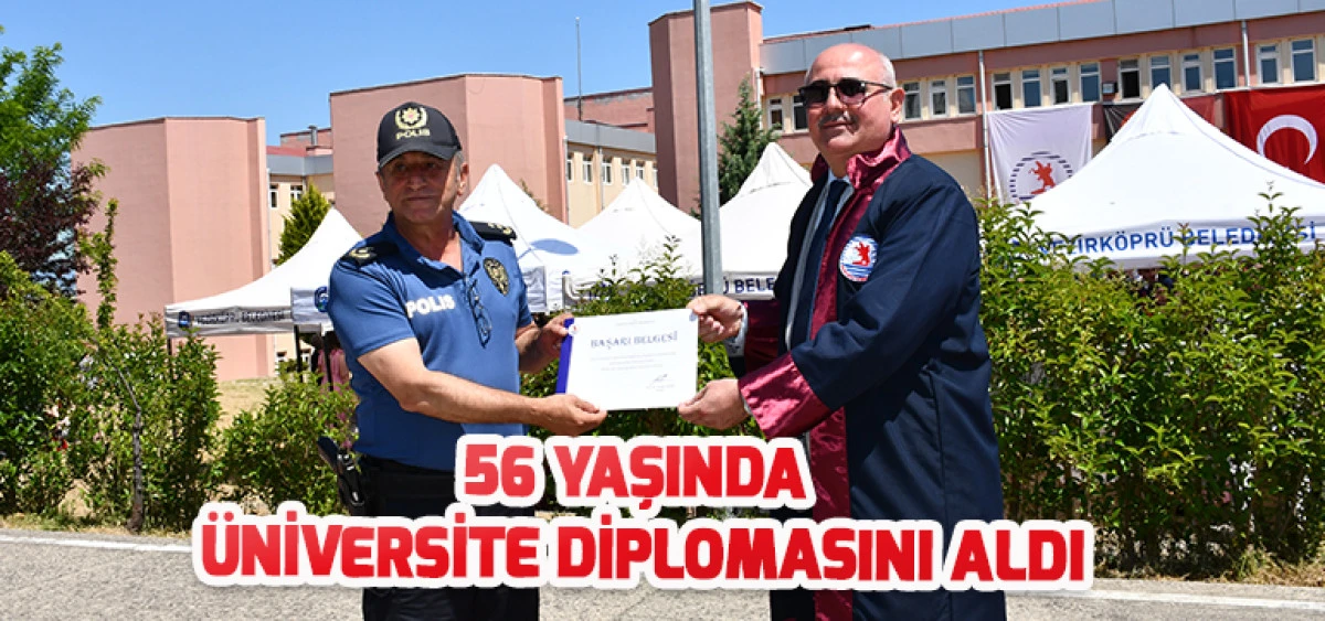 56 Yaşında &Uuml;niversite Diplomasını Aldı