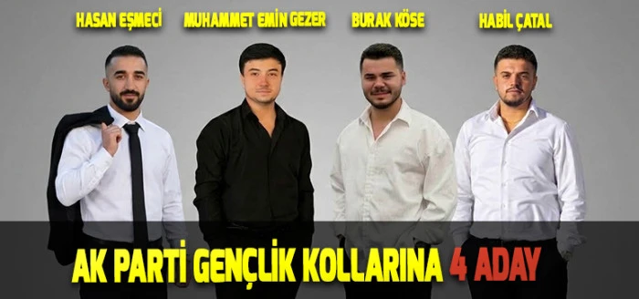 AK Parti Gen&ccedil;lik Kollarına 4 Aday