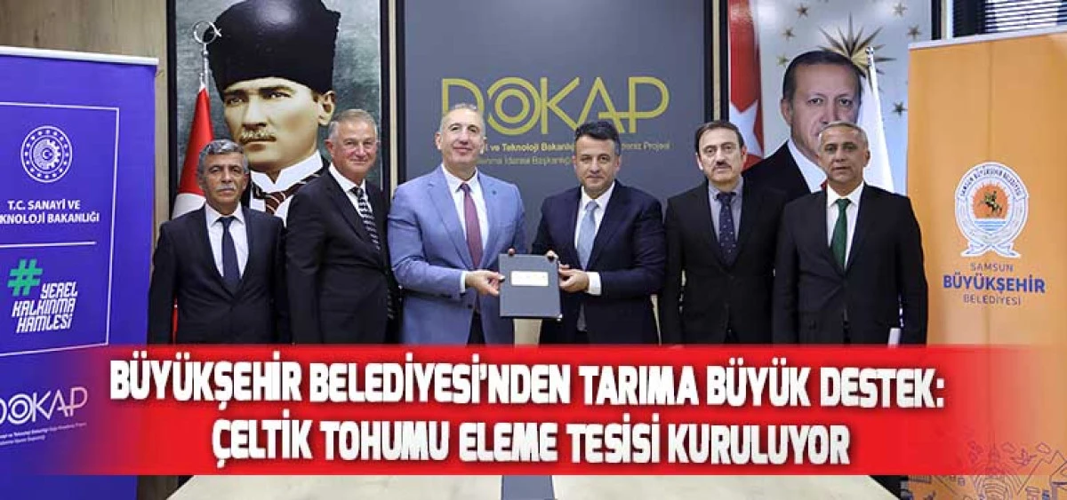 BÜYÜKŞEHİR BELEDİYESİ’NDEN TARIMA BÜYÜK DESTEK: ÇELTİK TOHUMU ELEME TESİSİ KURULUYOR