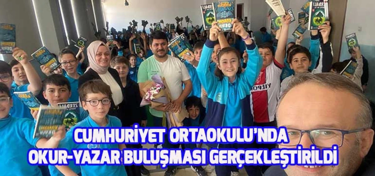 Cumhuriyet Ortaokulu’nda Okur-Yazar Buluşması Gerçekleştirildi