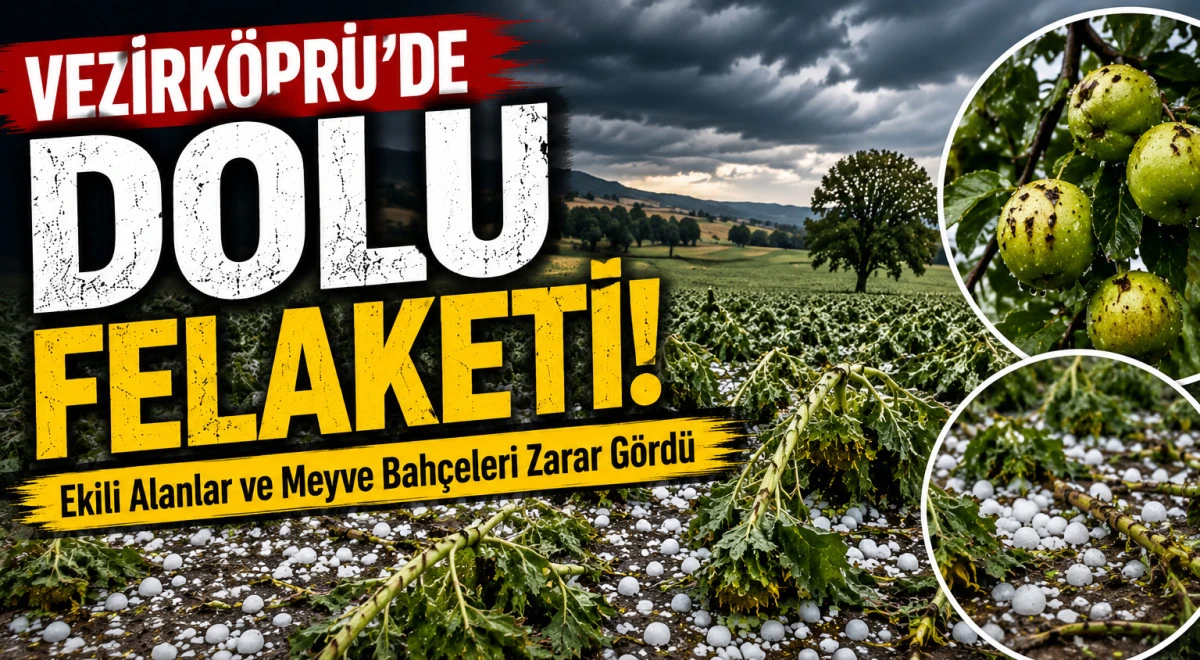 Dolu Felaketi! Ekili Alanlar ve Meyve Bah&ccedil;eleri Zarar G&ouml;rd&uuml;