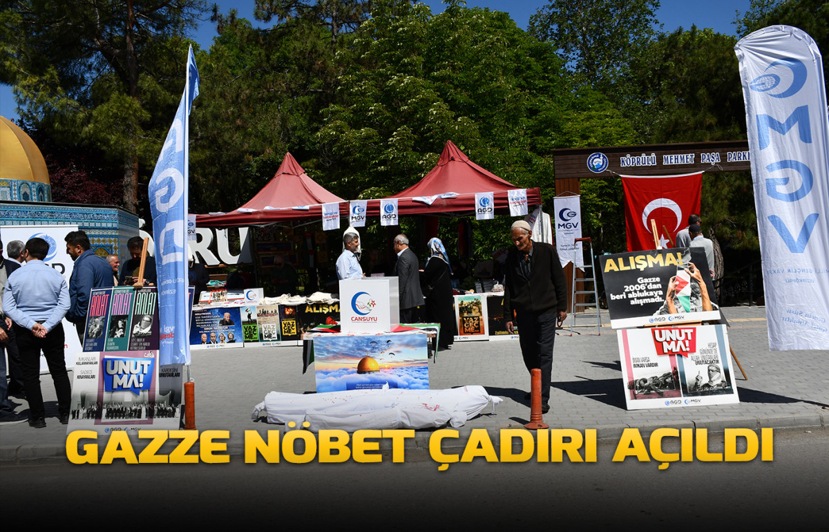 GAZZE NÖBET ÇADIRI AÇILDI