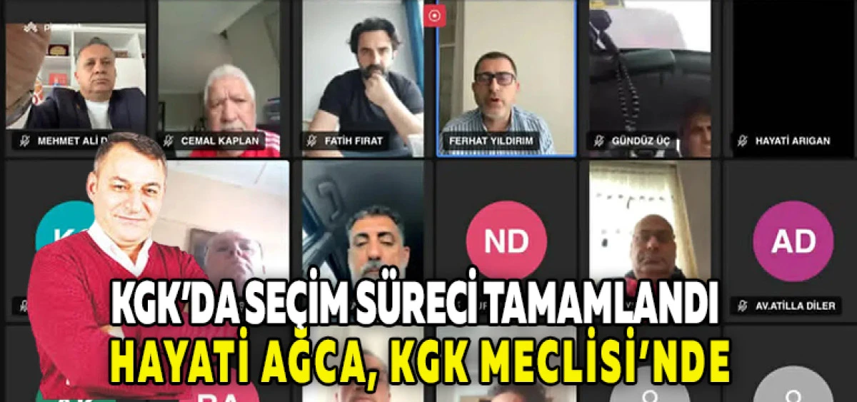 KGK&rsquo;da Se&ccedil;im S&uuml;reci Tamamlandı  Hayati Ağca, KGK Meclisi&rsquo;nde