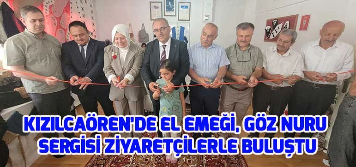 Kızılcaören’de El Emeği, Göz Nuru Sergisi Ziyaretçilerle Buluştu