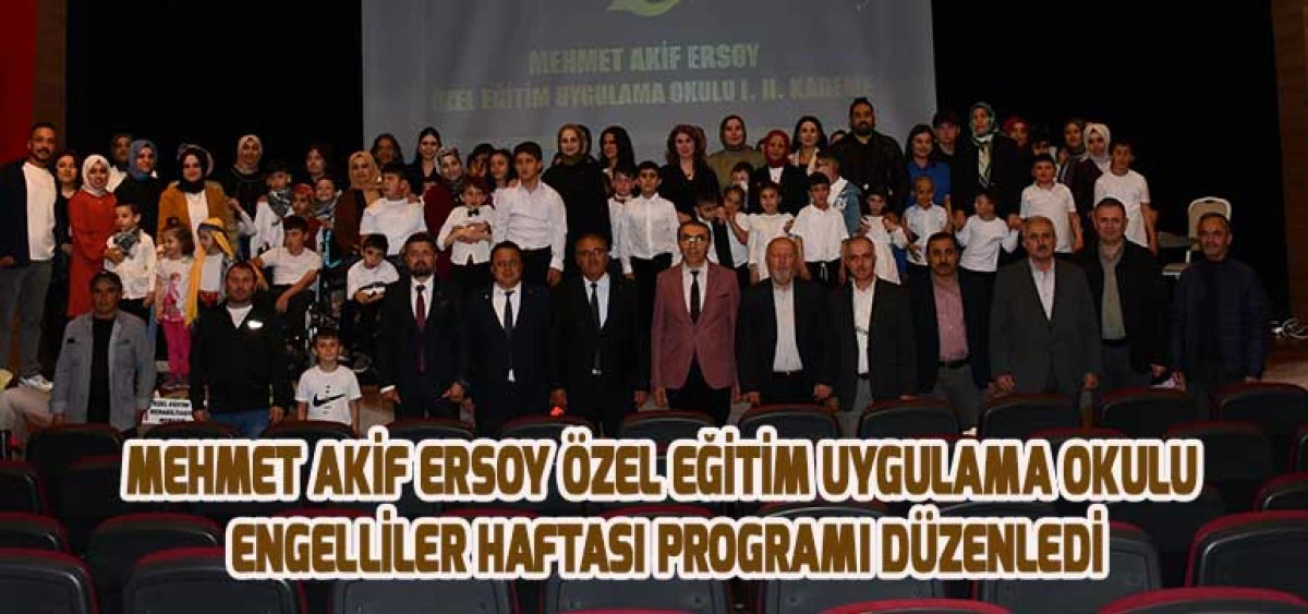 Mehmet Akif Ersoy Özel Eğitim Uygulama Okulu Engelliler Haftası Programı Düzenledi