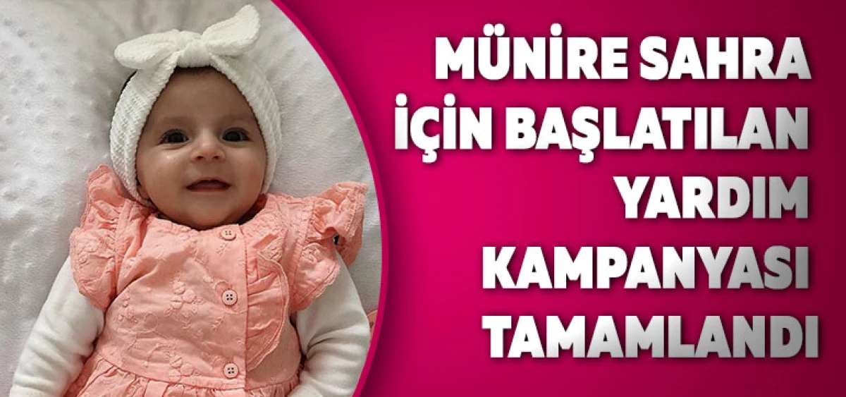 M&uuml;nire Sahra İ&ccedil;in Başlatılan Yardım Kampanyası Tamamlandı