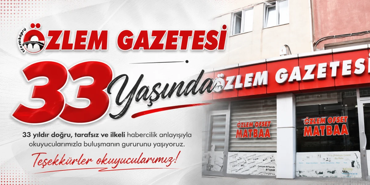 &Ouml;zlem Gazetesi 33 Yaşında