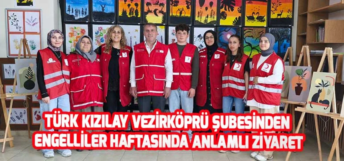 Türk Kızılay Vezirköprü Şubesinden Engelliler Haftasında Anlamlı Ziyaret
