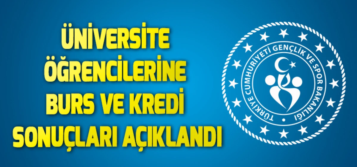 Üniversite Öğrencilerine Burs ve Kredi Sonuçları Açıklandı