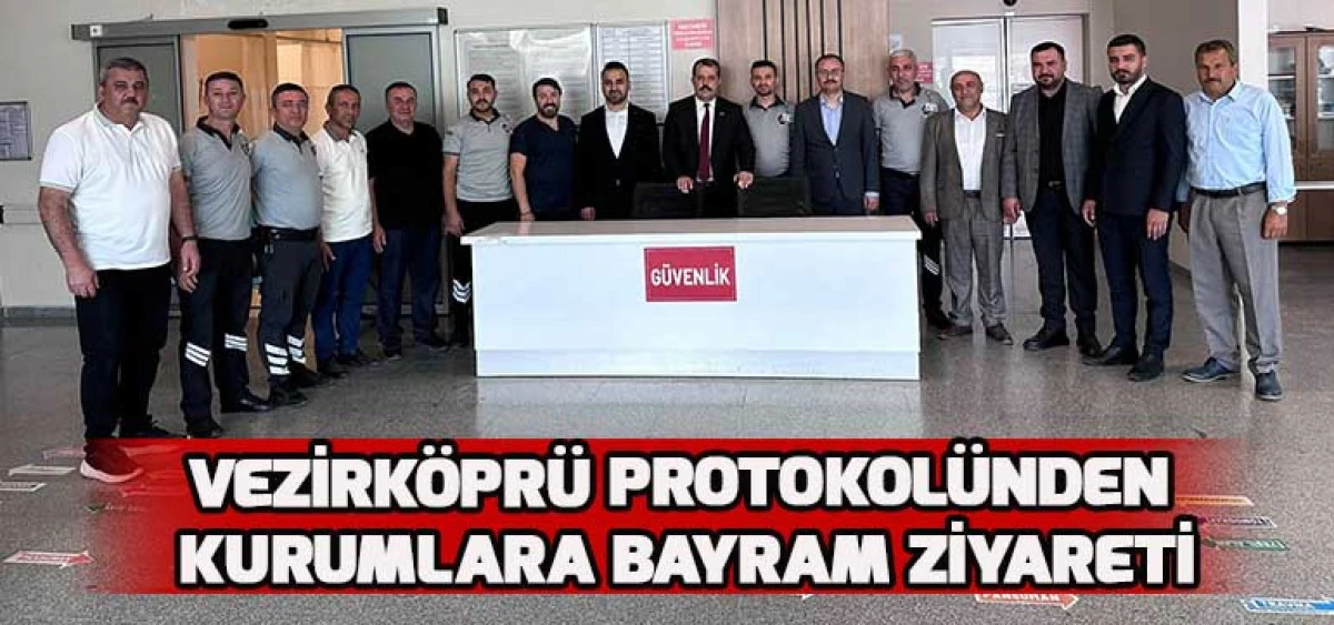 Vezirköprü Protokolünden Kurumlara Bayram Ziyareti