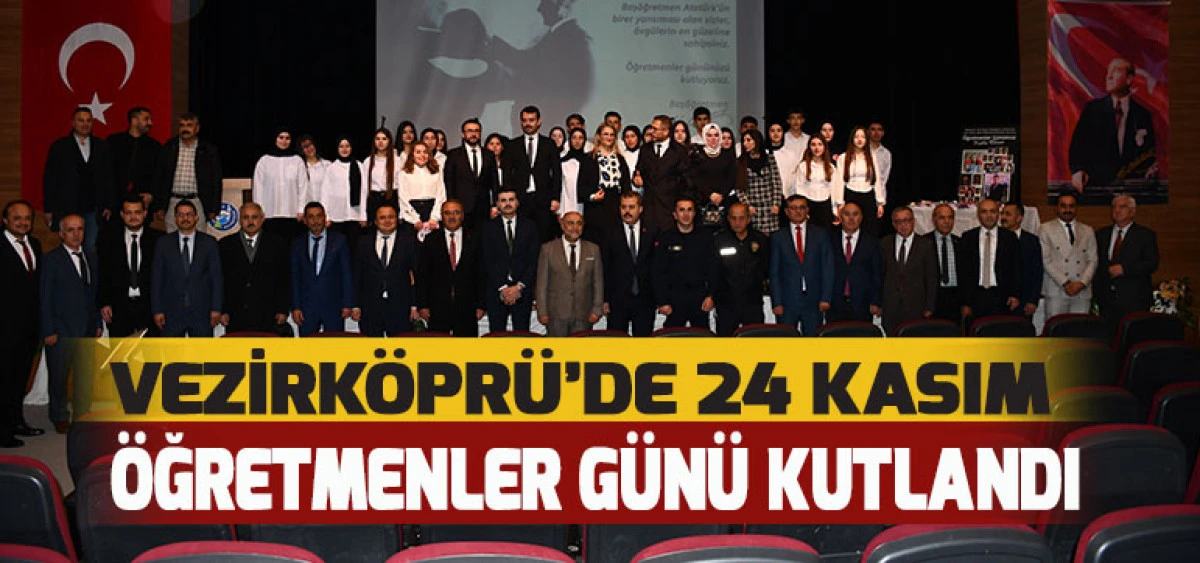 Vezirköprü’de 24 Kasım Öğretmenler Günü Kutlandı