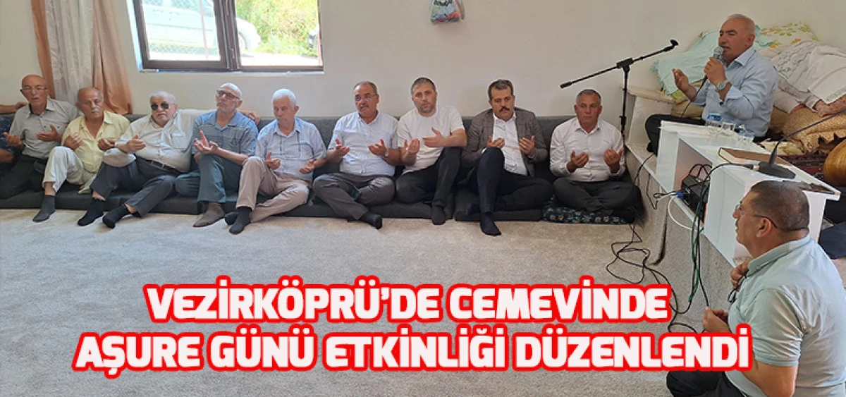 Vezirköprü’de Cemevinde Aşure Günü Etkinliği Düzenlendi
