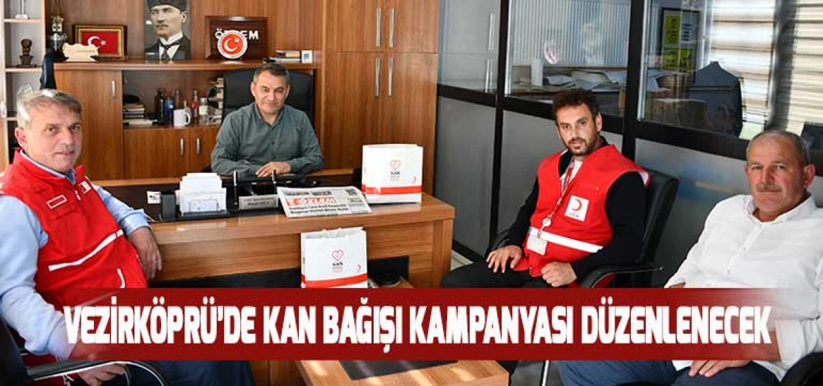 Vezirköprü’de Kan Bağışı Kampanyası Düzenlenecek
