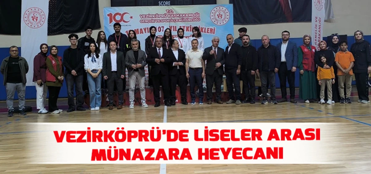 Vezirk&ouml;pr&uuml;&rsquo;de Liseler Arası M&uuml;nazara Heyecanı