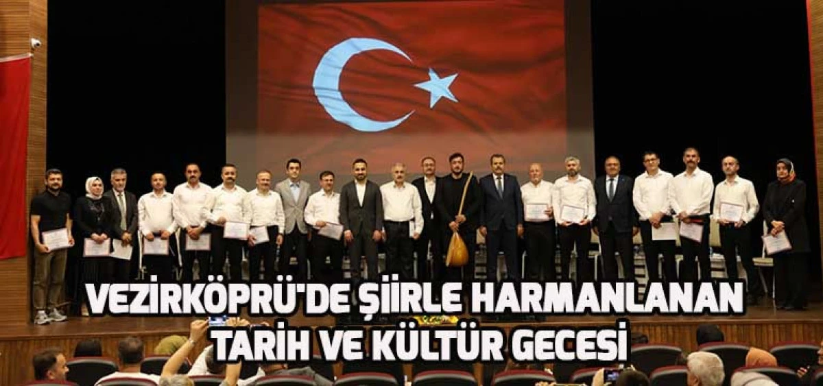 Vezirköprü'de Şiirle Harmanlanan Tarih ve Kültür Gecesi