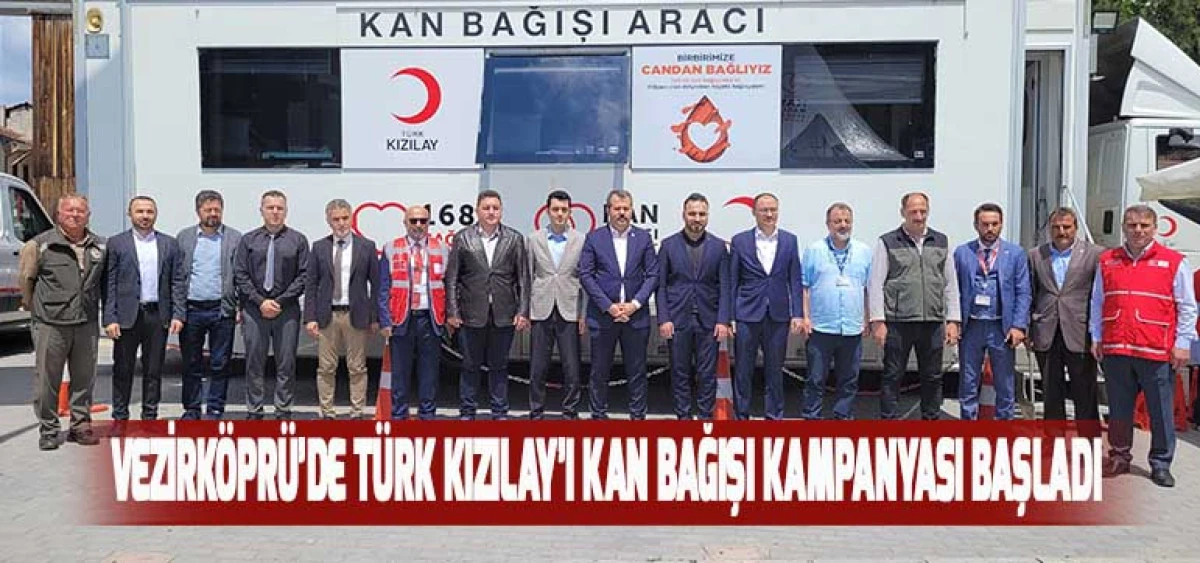 Vezirköprü’de Türk Kızılay’ı Kan Bağışı Kampanyası Başladı