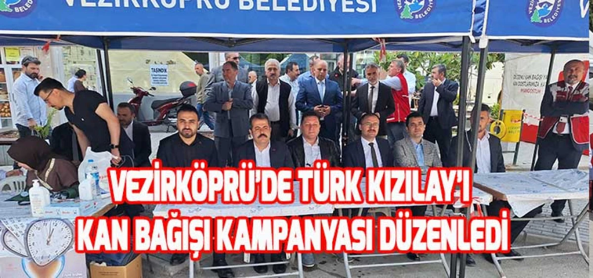 Vezirköprü’de Türk Kızılay’ı Kan Bağışı Kampanyası Düzenlendi