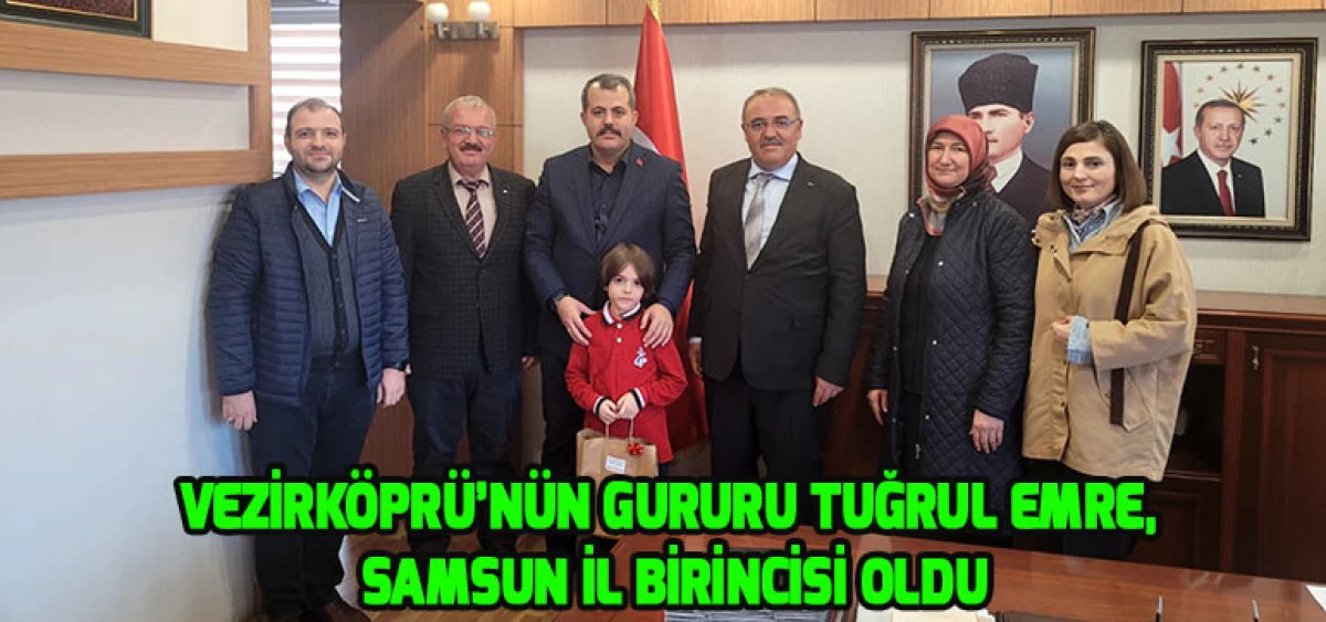 Vezirköprü’nün Gururu Tuğrul Emre, Samsun İl Birincisi Oldu